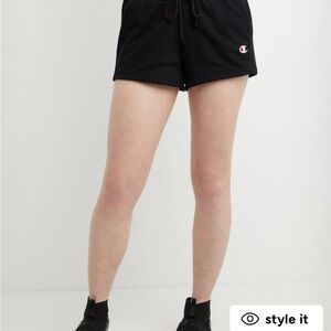 Black champion shorts